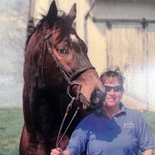 Diane McClure with a horse
